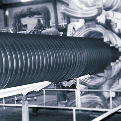 لوله های زهکشی مهندسی HDPE لوله های راه راه 400 500 میلی متری دو جداره