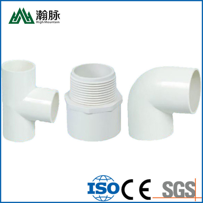 اتصالات لوله زهکشی PVC زانویی با مشخصات چندگانه اتصال پلاستیکی آبی خاکستری سفید