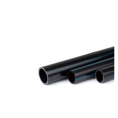 لوله آب جذاب hdpe در نوار سیاه / آبی DN20mm-1600mm خدمات برش / قالب