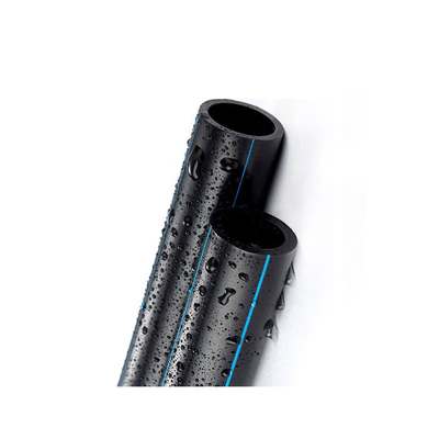 لوله آب جذاب hdpe در نوار سیاه / آبی DN20mm-1600mm خدمات برش / قالب