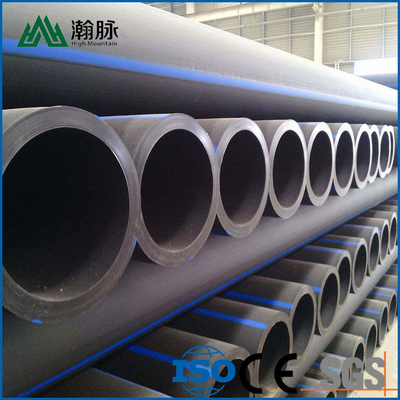 لوله آب PE Hdpe / لوله آب PE در سیاه اندازه های سفارشی گواهینامه ISO