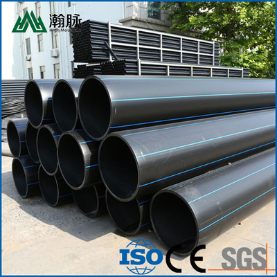 DN16mm-1800mm Hdpe لوله PE لوله گواهینامه به ISO9001 در آبی یا سیاه