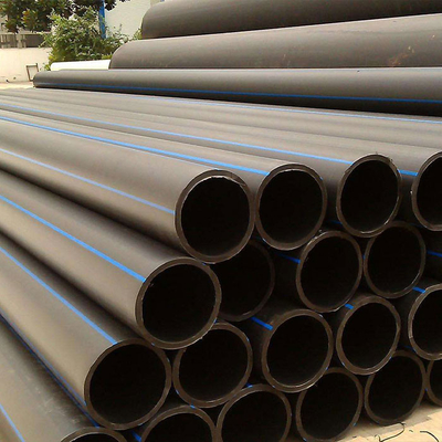 لوله آب PE Hdpe / لوله آب PE در سیاه اندازه های سفارشی گواهینامه ISO