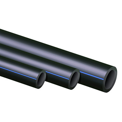 لوله های تامین آب ضد خوردگی HDPE DN16mm-1800mm آبی یا سیاه با نوار آبی