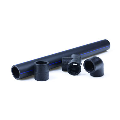 به عنوان سفارشی اندازه لوله های تامین آب HDPE ضخامت 2.3mm-117.6mm آبی یا سیاه با نوار آبی