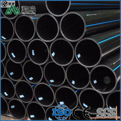 2.3mm-117.6mm ضخامت لوله فاضلاب PE PN6-PN16 درجه فشار برای دفع زباله های سنگین